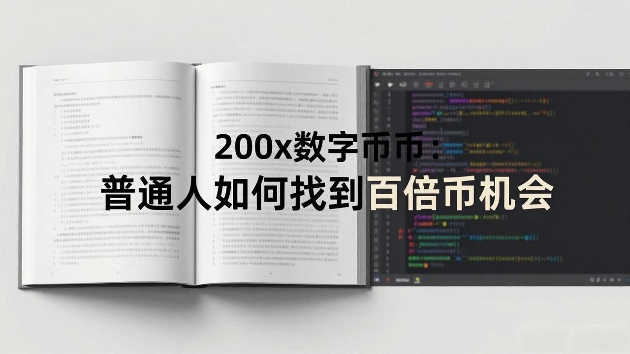 200x数字货币：普通人如何找到百倍币机会