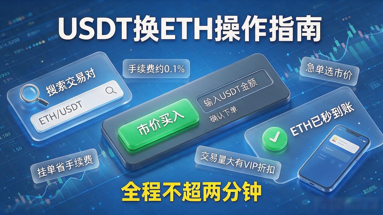 数字货币usdt怎么变成ETH USDT怎么换成ETH？别瞎点，跟着这步走就通了