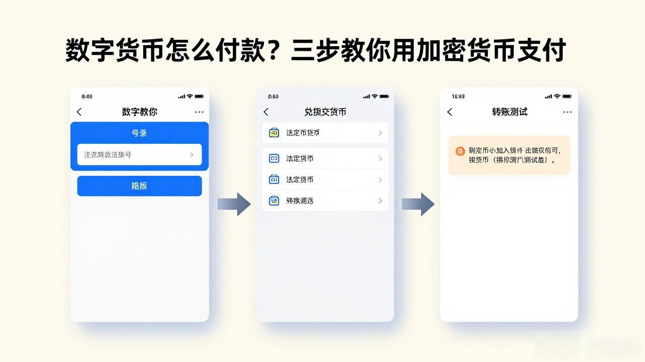 数字货币怎么付款？三步教你用加密货币支付