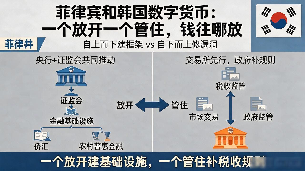 菲律宾和韩国数字货币：一个放开一个管住，钱往哪放
