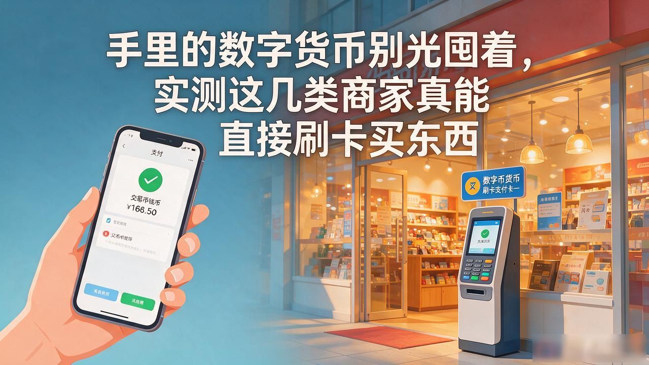 手里的数字货币别光囤着，实测这几类商家真能直接刷卡买东西