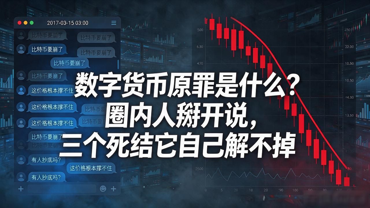 数字货币原罪是什么？圈内人掰开说，三个死结它自己解不掉