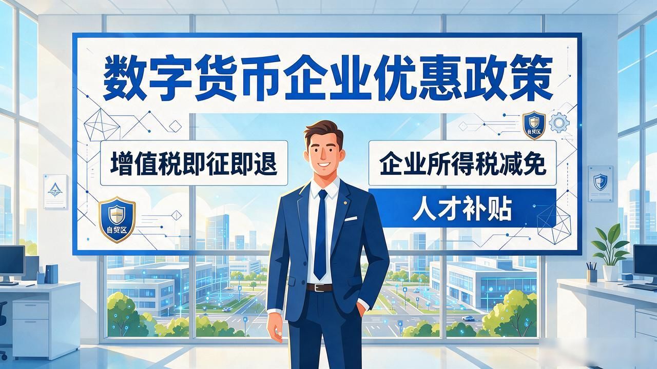 注册数字货币企业？这些单位注册优惠政策帮你省一大笔