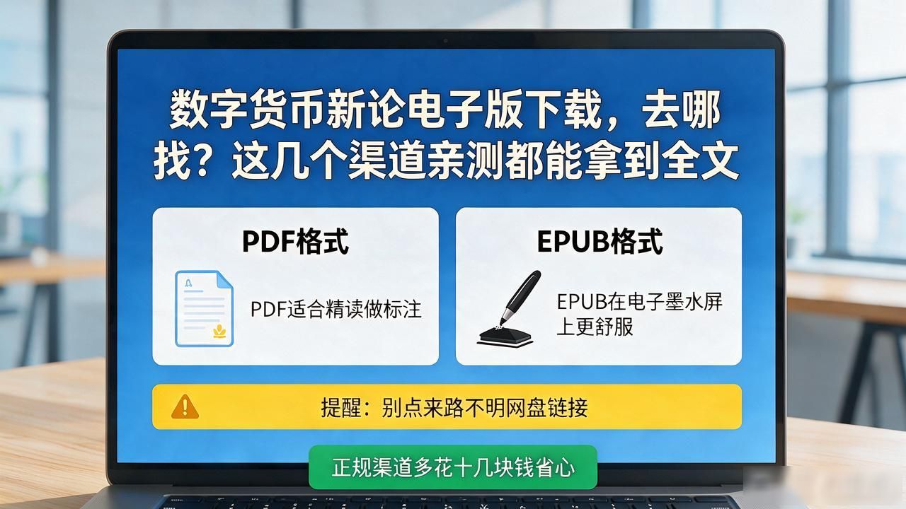 数字货币新论电子版下载，去哪找？这几个渠道亲测都能拿到全文