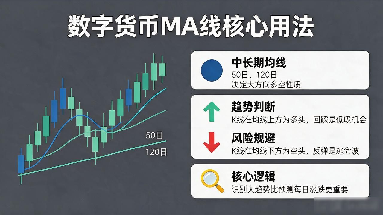 数字货币K线图里的MA线到底怎么看