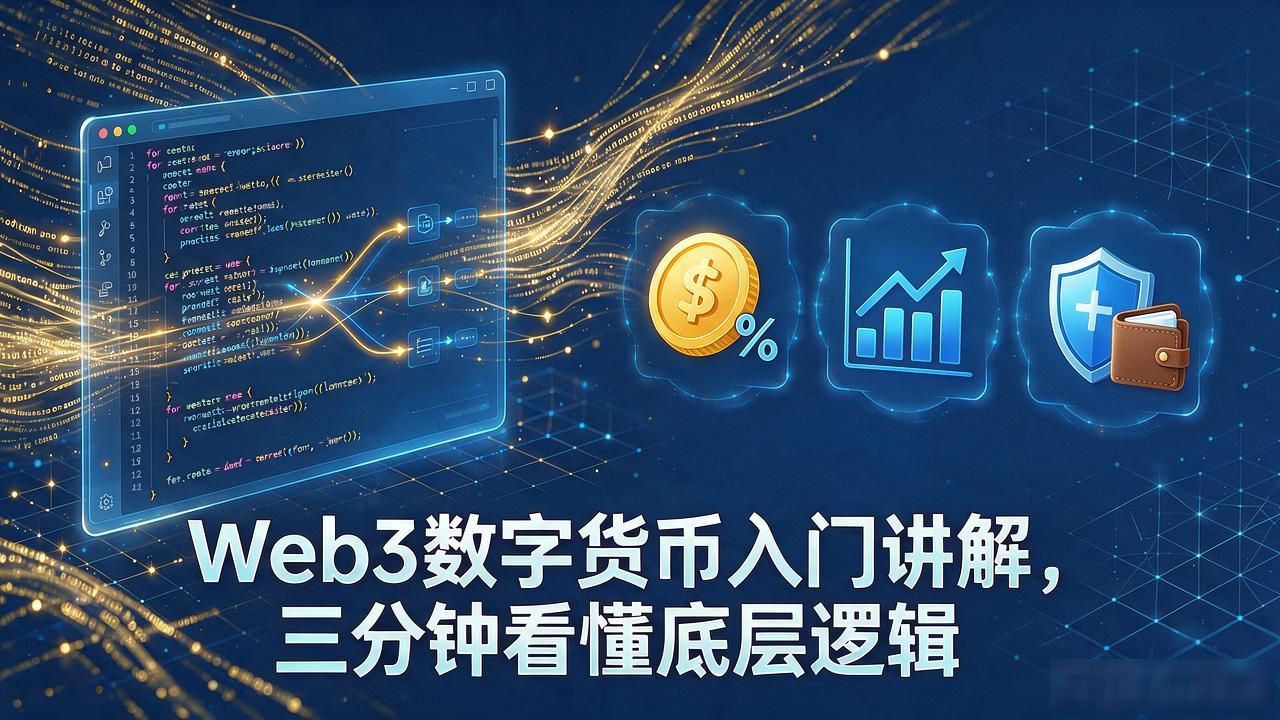 Web3数字货币入门讲解，三分钟看懂底层逻辑