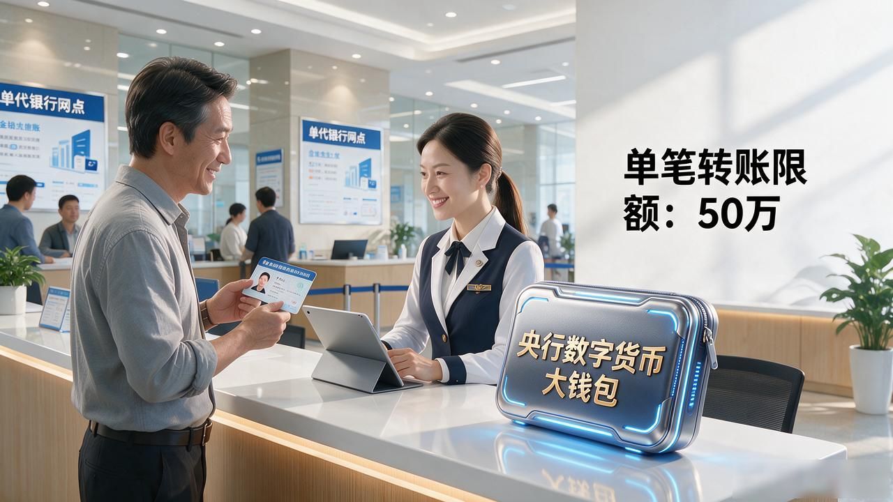 央行数字货币大钱包plus，普通人能开吗转账限额多少