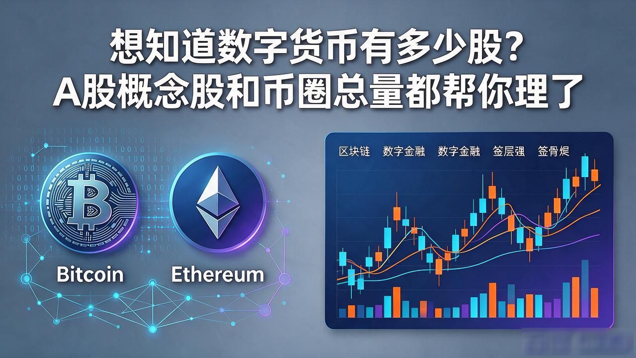 想知道数字货币有多少股？A股概念股和币圈总量都帮你理了
