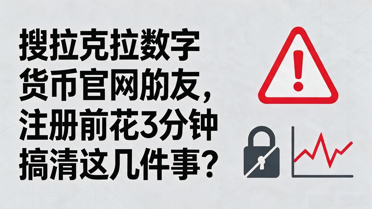 搜拉克拉数字货币官网的朋友，注册前花3分钟搞清这几件事