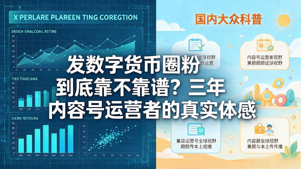 发数字货币圈粉到底靠不靠谱？三年内容号运营者的真实体感