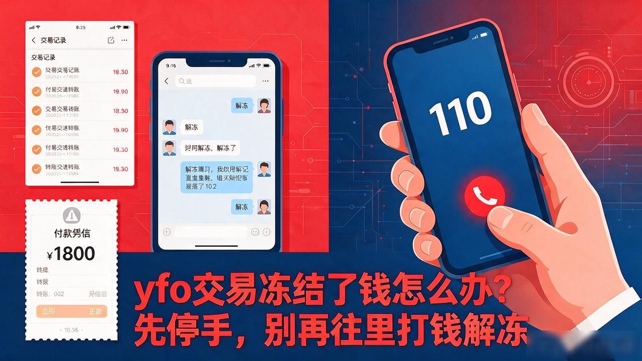 yfo交易冻结了钱怎么办？先停手，别再往里打钱解冻