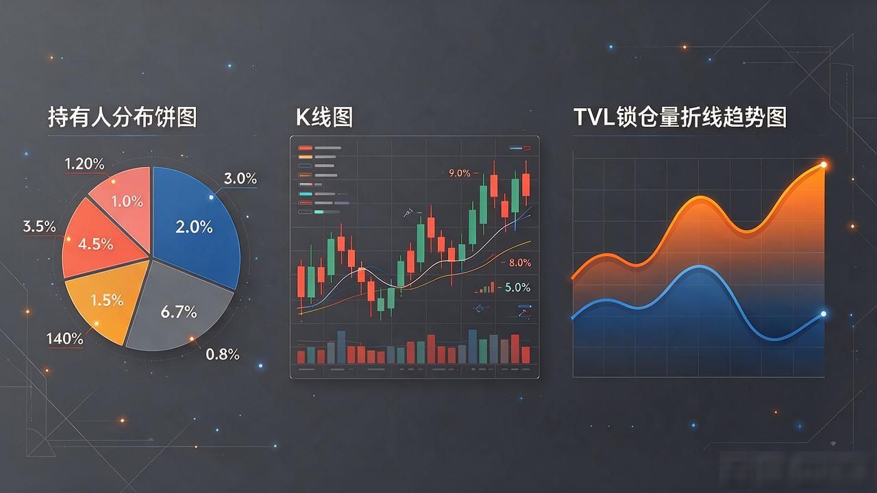 做数字货币项目的图文展示，图标和数据可视化这样搭最直观