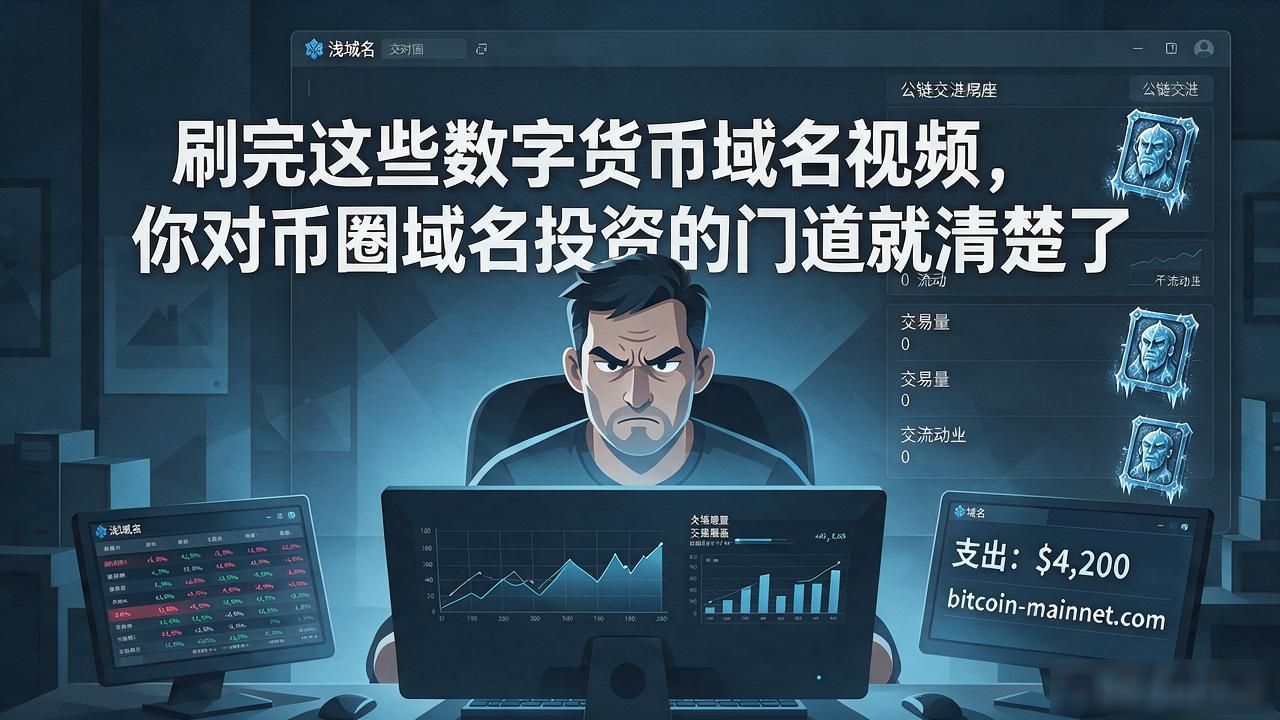 数字货币域名视频_数字货币域名估值方法论_币圈域名交易逻辑解析