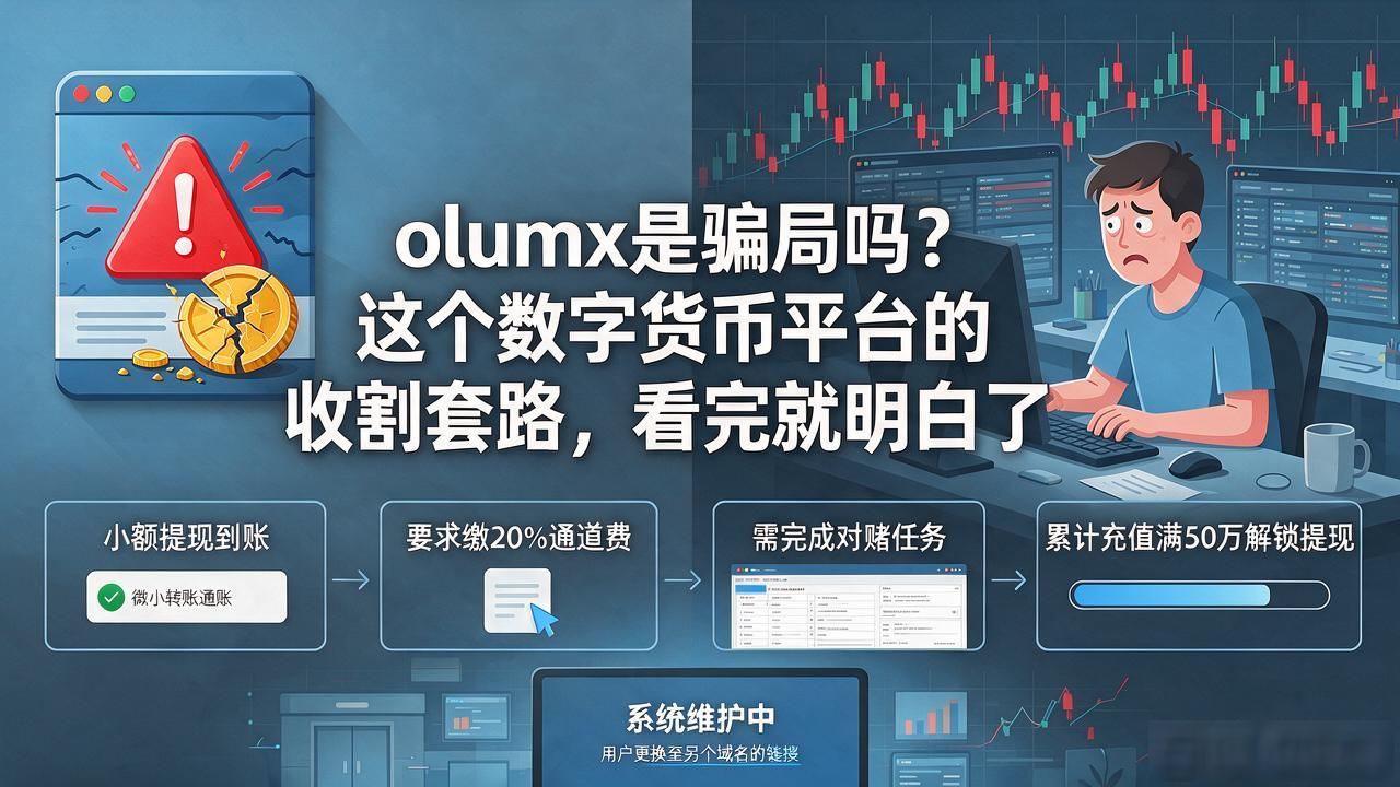 olumx是骗局吗？这个数字货币平台的收割套路，看完就明白了